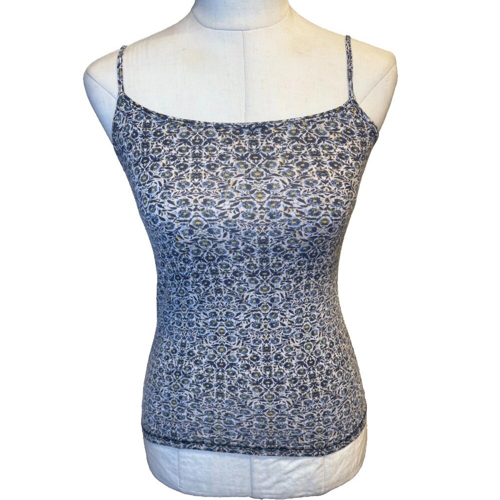 Aeropostale Favorite Camisole Tank Size Small Dainty Blue Flowers Y2K Style